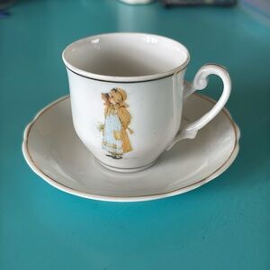1975 vintage Holly Hobbie porcelain cup and saucer